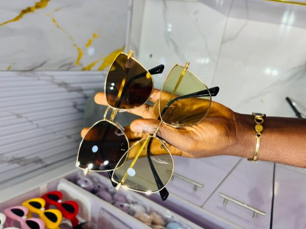 ML 42 Luxury Gold rimmed cat-eye Sunglasses
