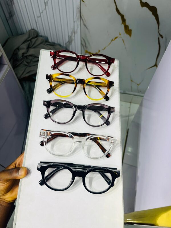 ML 64 Thick Round Anti-blue light Glasses - Image 7