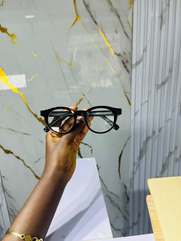 ML 64 Thick Round Anti-blue light Glasses - Image 2