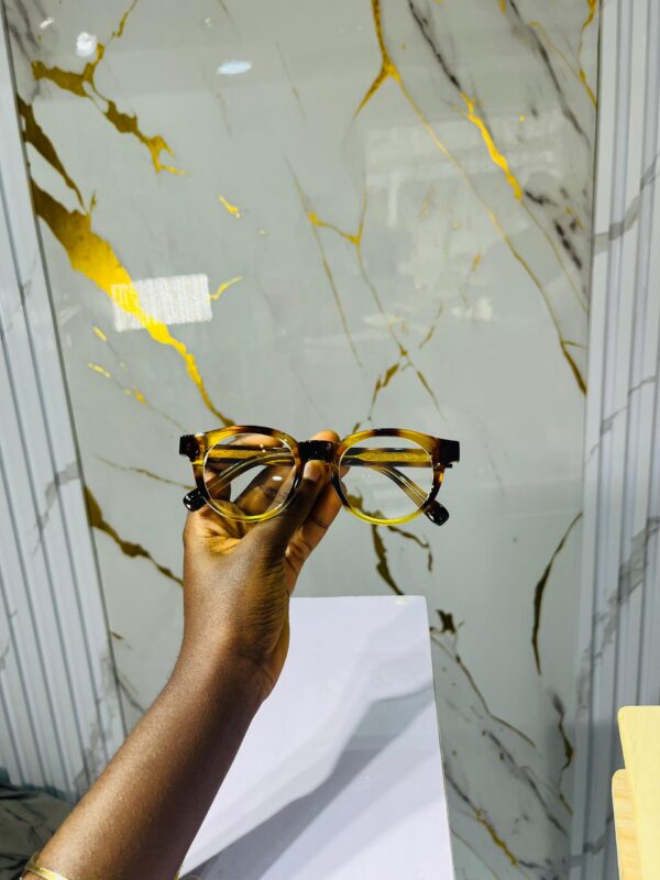 ML 64 Thick Round Anti-blue light Glasses - Image 5